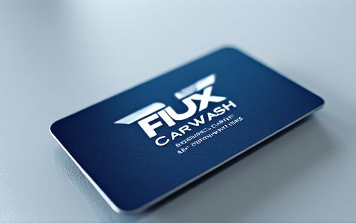세련된 디자인의 플럭스 카워시 멤버십 카드